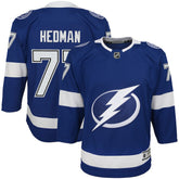 NHL Blue Victor Hedman Tampa Bay Lightning Youth Home Premier Player Jersey