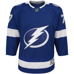 NHL Blue Victor Hedman Tampa Bay Lightning Youth Home Premier Player Jersey