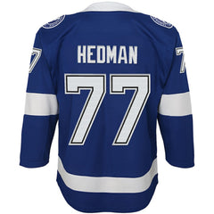 NHL Blue Victor Hedman Tampa Bay Lightning Youth Home Premier Player Jersey