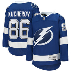 NHL Blue Nikita Kucherov Tampa Bay Lightning Youth Home Premier Player Jersey