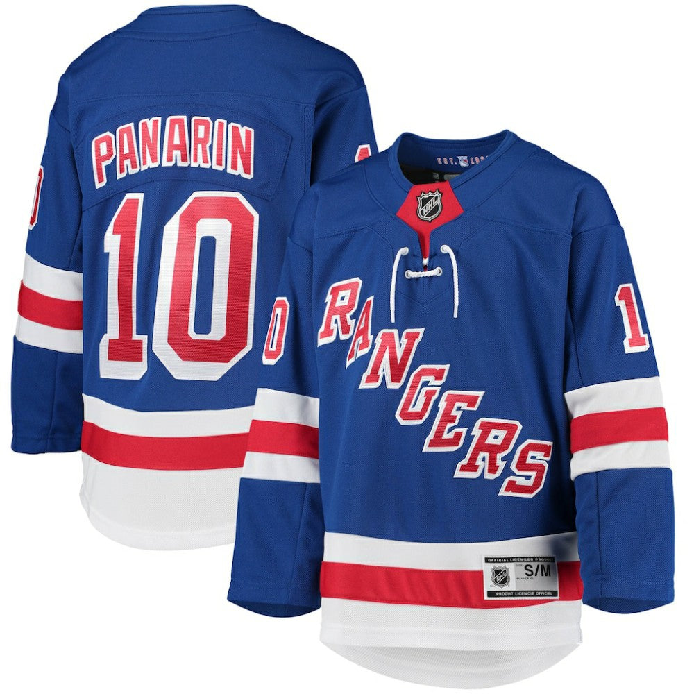 NHL Blue Artemi Panarin New York Rangers Youth Home Premier Player Jersey