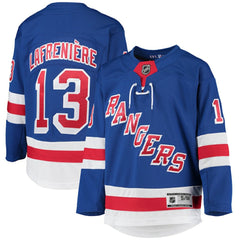 NHL Blue Alexis Lafreniere New York Rangers Youth Home Premier Player Jersey