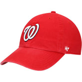 MLB Washington Nationals '47 Youth Team Logo Clean Up Adjustable Hat