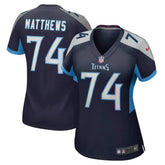 Bruce Matthews Women's Retired Player Jersey - Tennessee Titans