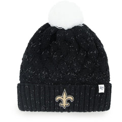 '47 Women's Fiona Logo Cuffed Knit Hat with Pom - New Orleans Saints