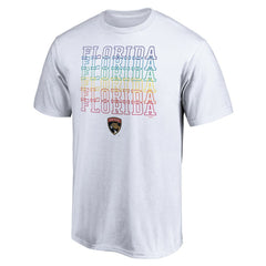 NHL White Florida Panthers City Pride T-Shirt