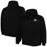 Dunbrooke Big & Tall Dakota Canvas Hoodie Full-Zip Jacket - Cincinnati Bengals