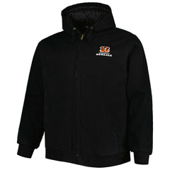 Dunbrooke Big & Tall Dakota Canvas Hoodie Full-Zip Jacket - Cincinnati Bengals