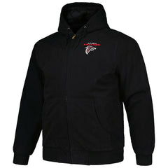 Dunbrooke Big & Tall Dakota Canvas Hoodie Full-Zip Jacket - Atlanta Falcons