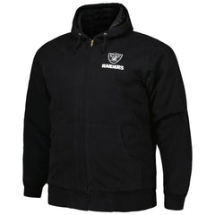 Dunbrooke Big & Tall Dakota Canvas Hoodie Full-Zip Jacket - Las Vegas Raiders