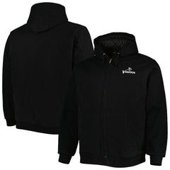 Dunbrooke Big & Tall Dakota Canvas Hoodie Full-Zip Jacket - Minnesota Vikings