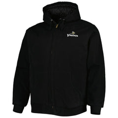 Dunbrooke Big & Tall Dakota Canvas Hoodie Full-Zip Jacket - Minnesota Vikings