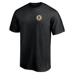 NHL Black Boston Bruins Number One Dad Logo T-Shirt