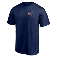 NHL Navy Columbus Blue Jackets Number One Dad Logo T-Shirt
