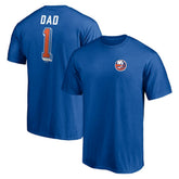 NHL Royal New York Islanders Number One Dad Logo T-Shirt