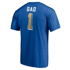 NHL Royal St. Louis Blues Number One Dad Logo T-Shirt