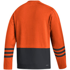 NHL Orange Philadelphia Flyers adidas Logo AEROREADY Pullover Sweater