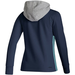 NHL Deep Sea Blue Seattle Kraken adidas Women's Skate Lace AEROREADY Pullover Hoodie