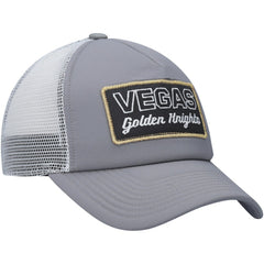 NHL Gray/White Vegas Golden Knights adidas Locker Room Foam Trucker Snapback Hat