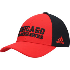 NHL Red Chicago Blackhawks adidas Locker Room Adjustable Hat