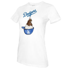 MLB Los Angeles Dodgers Tiny Turnip Women's Sundae Helmet T-Shirt