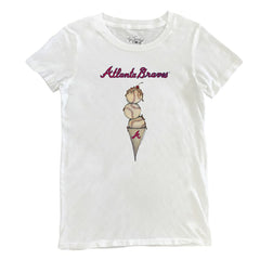 MLB Atlanta Braves Tiny Turnip Women's Triple Scoop T-Shirt