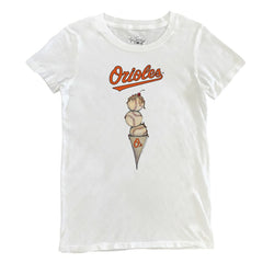 MLB Baltimore Orioles Tiny Turnip Women's Triple Scoop T-Shirt