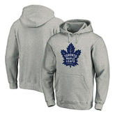 NHL Heather Gray Toronto Maple Leafs Primary Team Logo Fleece Fitted Pullover Hoodie