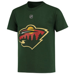 NHL Green Kirill Kaprizov Minnesota Wild Youth Player Name & Number T-Shirt
