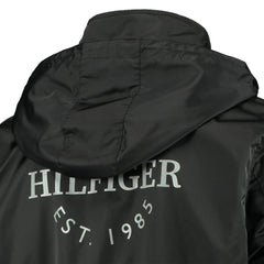NHL Black/Gray Philadelphia Flyers Tommy Hilfiger Anorak Quarter-Zip Hoodie Jacket