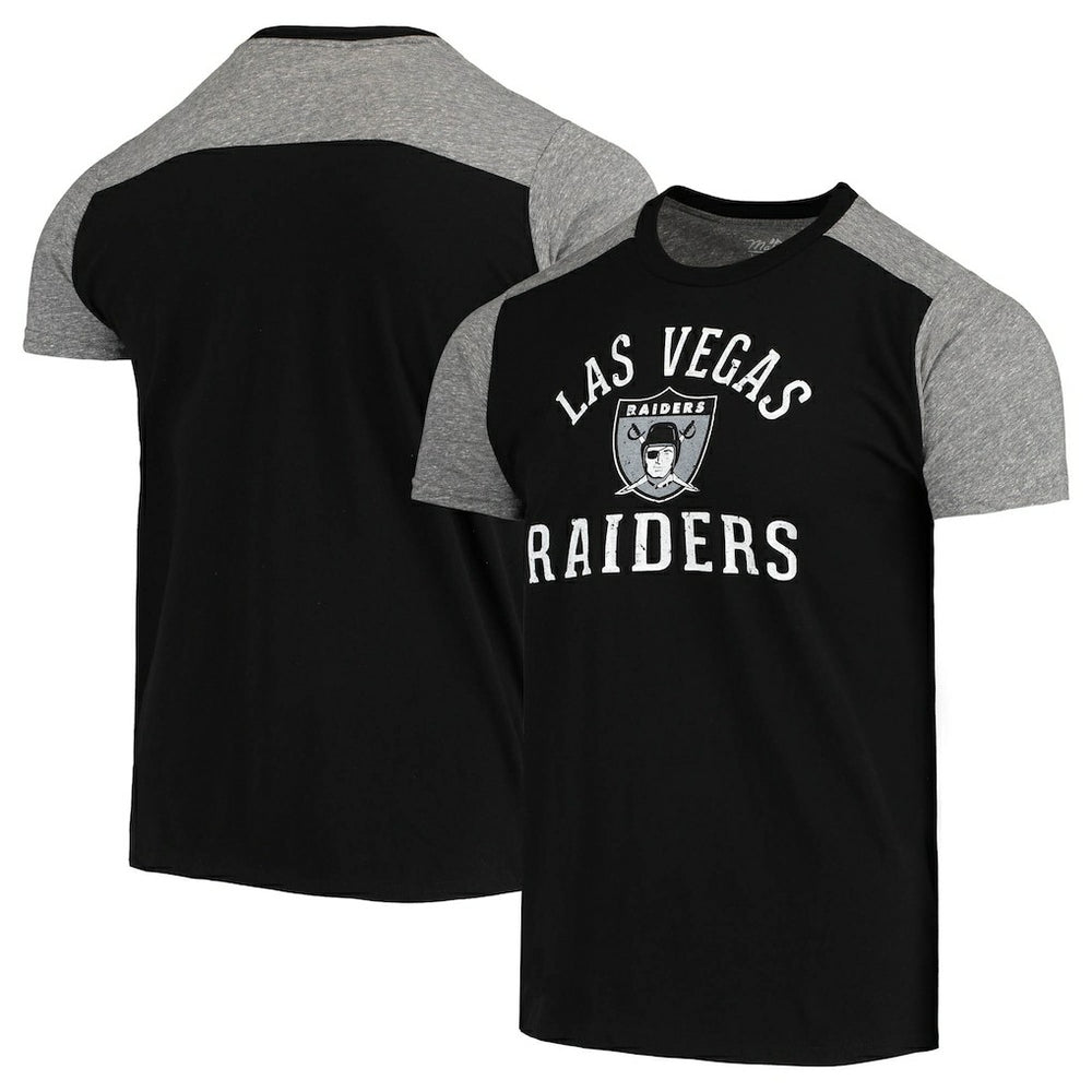 Majestic Threads Gridiron Classics Field Goal Slub T-Shirt - Las Vegas Raiders
