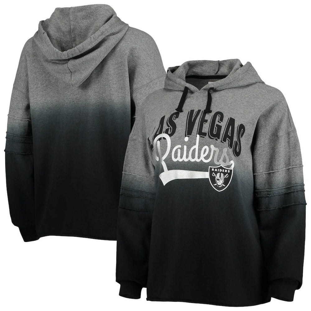 Touch Women's Superstar Dip-Dye Pullover Hoodie - Las Vegas Raiders