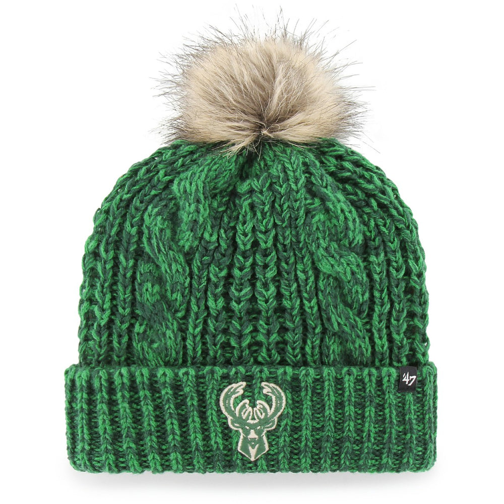 NBA Milwaukee Bucks '47 Women's Meeko Cuffed Knit Hat with Pom