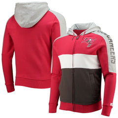 Starter Playoffs Color Block Full-Zip Hoodie - Tampa Bay Buccaneers