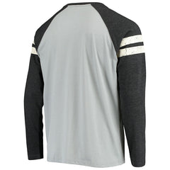 Starter Throwback League Raglan Long Sleeve Tri-Blend T-Shirt - Las Vegas Raiders