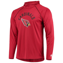 Starter Raglan Long Sleeve Hoodie T-Shirt - Arizona Cardinals