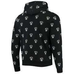 NBA Brooklyn Nets The Wild Collective Unisex Allover Logo Pullover Hoodie