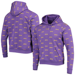 NBA Los Angeles Lakers The Wild Collective Unisex Allover Logo Pullover Hoodie