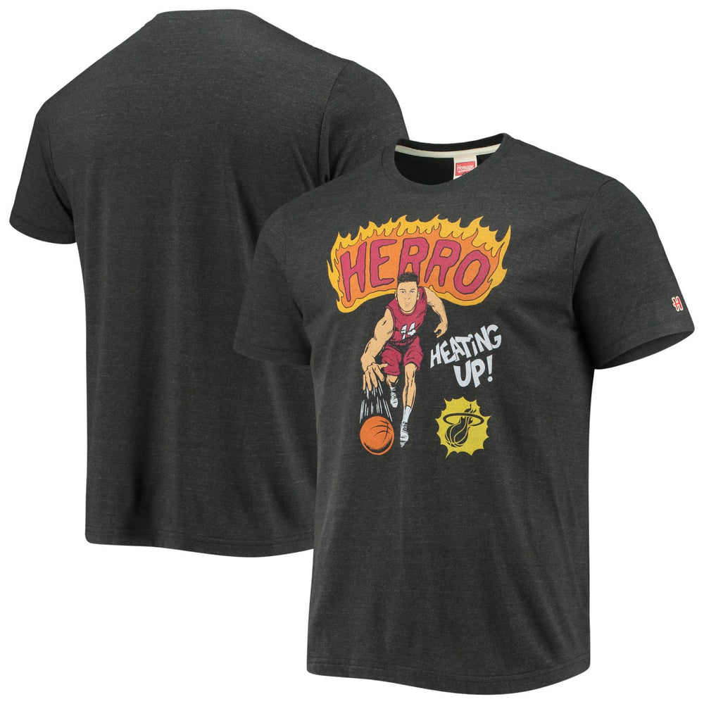 NBA Tyler Herro Miami Heat Homage Comic Book Player Tri-Blend T-Shirt