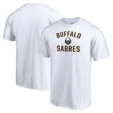 NHL White Buffalo Sabres Victory Arch Team T-Shirt