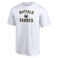 NHL White Buffalo Sabres Victory Arch Team T-Shirt