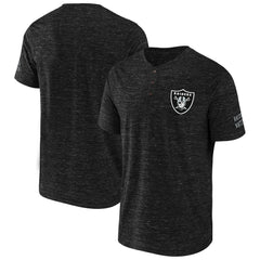 NFL x Darius Rucker Collection Slub Henley T-Shirt - Las Vegas Raiders