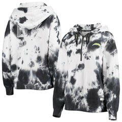 DKNY Sport Women's Dakota Oversized Tie-Dye Half-Zip Hoodie - Los Angeles Chargers