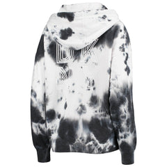 DKNY Sport Women's Dakota Oversized Tie-Dye Half-Zip Hoodie - Las Vegas Raiders
