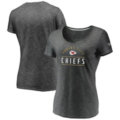 Women's League Leader Space Dye V-Neck T-Shirt - Kansas City Chiefs