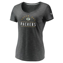 Women's League Leader Space Dye V-Neck T-Shirt - Green Bay Packers