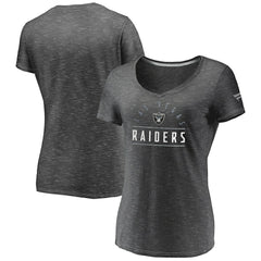 Women's League Leader Space Dye V-Neck T-Shirt - Las Vegas Raiders