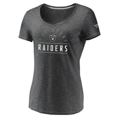 Women's League Leader Space Dye V-Neck T-Shirt - Las Vegas Raiders