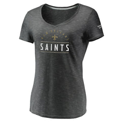 Women's League Leader Space Dye V-Neck T-Shirt - New Orleans Saints