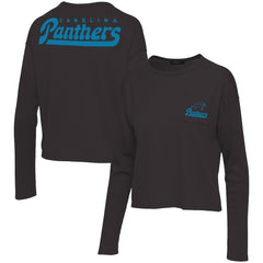 Junk Food Women's Pocket Thermal Long Sleeve T-Shirt - Carolina Panthers